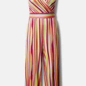 Plus Size Multicolored Striped Jumper Size 00 (Size large in regular sizing)